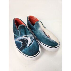 Sperry Top Sider Jaws Shark Attack All Over Print Slip On Boat Shoes Men 9.5